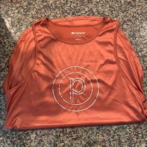 Pure Barre Shiny Circle P Tank NWT